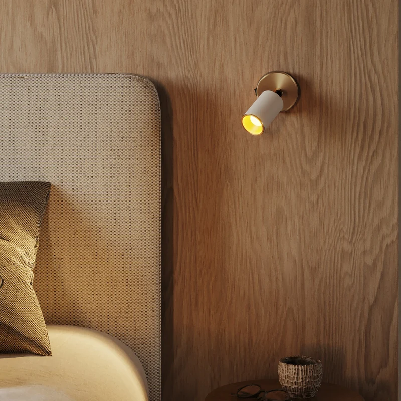 Spot GU10 Spotlight LED Bispot - Blanc mat / Bronze satiné