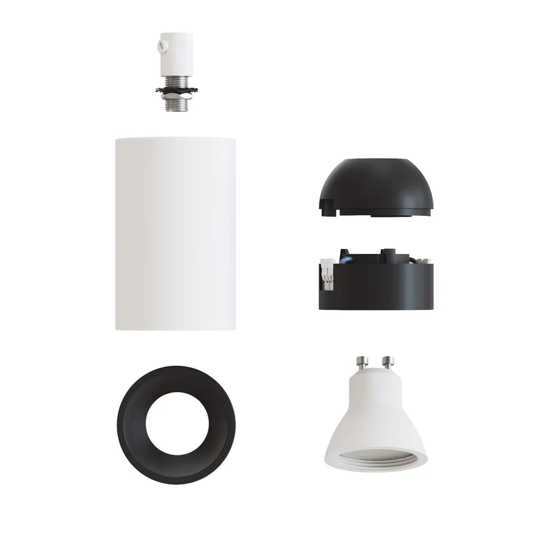 Spot GU10 Spotlight LED Bispot - Blanc mat / Noir