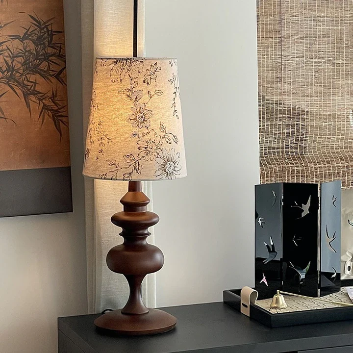Lampe Bois Vintage