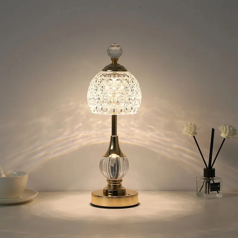 Lampe de Chevet Cristal Sans Fil
