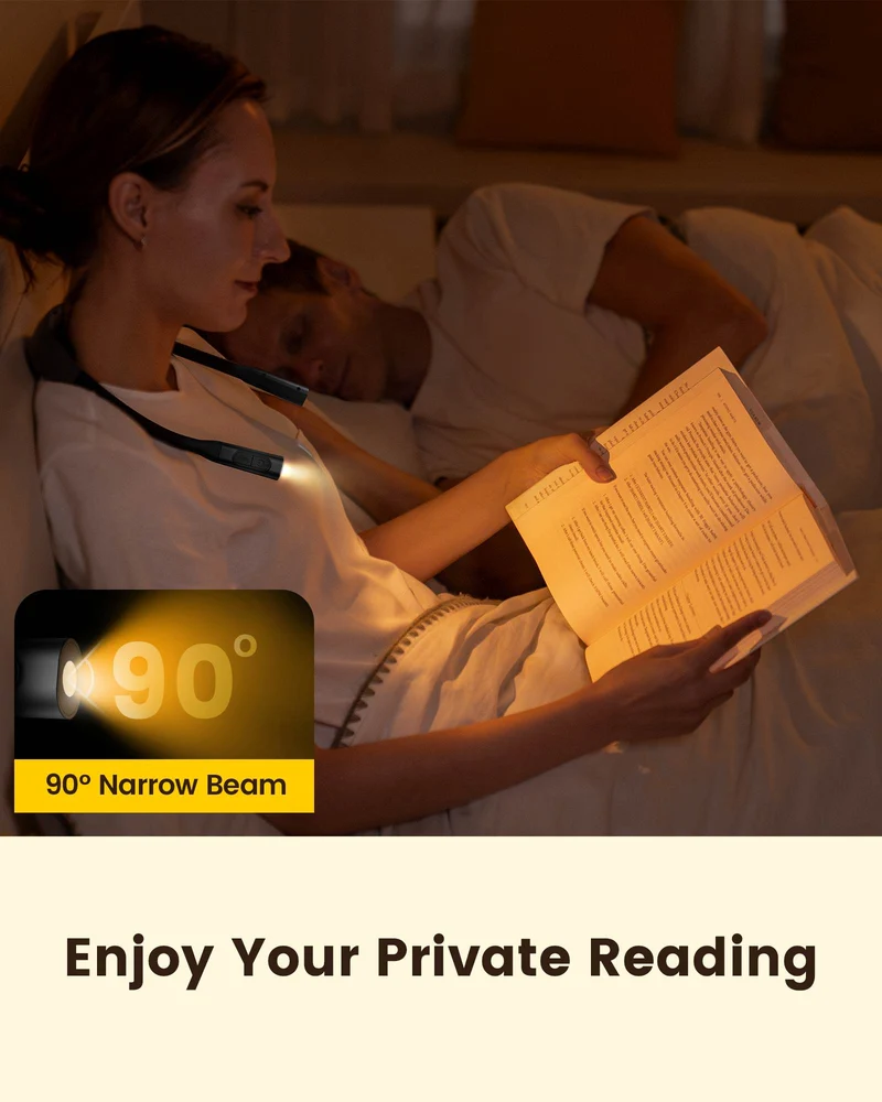 Glocusent Slim Curve Neck Reading Light