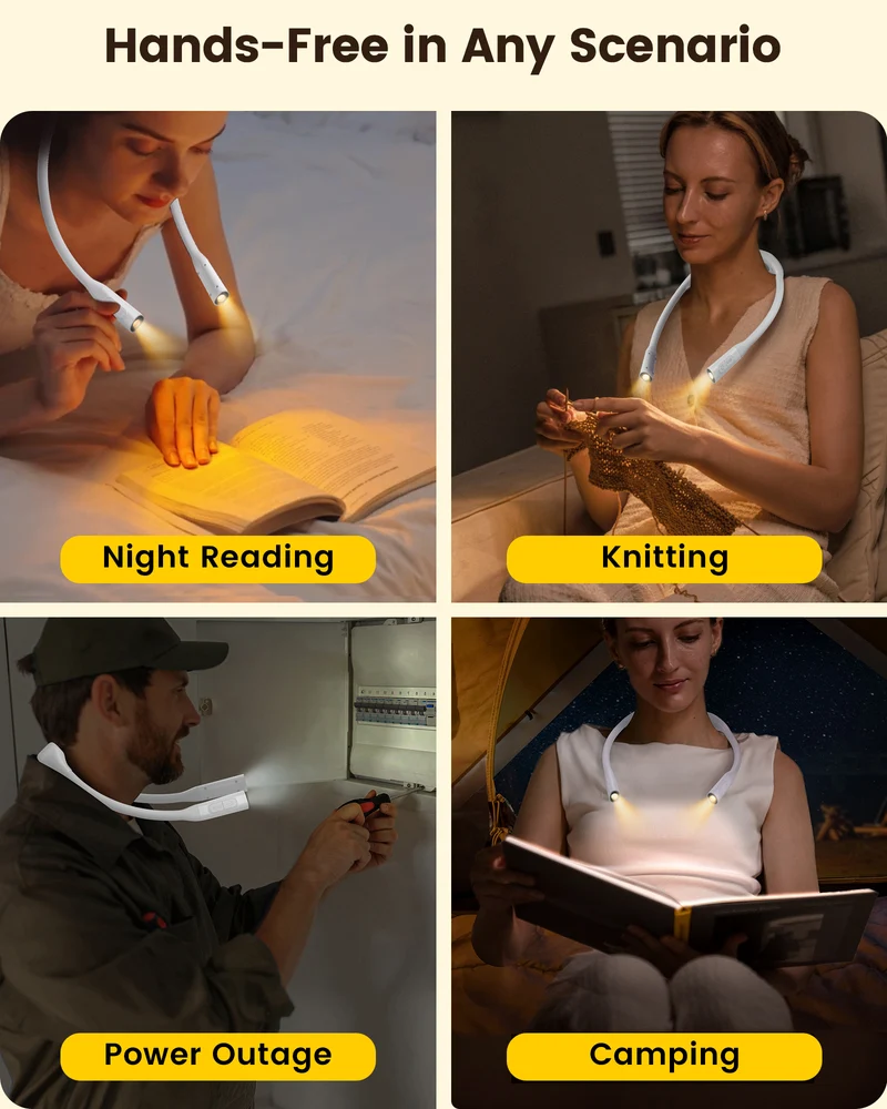 Glocusent Slim Curve Neck Reading Light