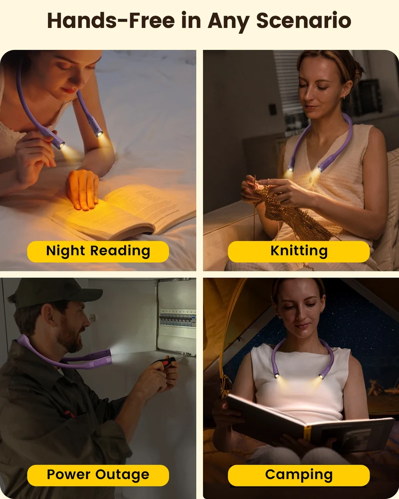 Glocusent Slim Curve Neck Reading Light