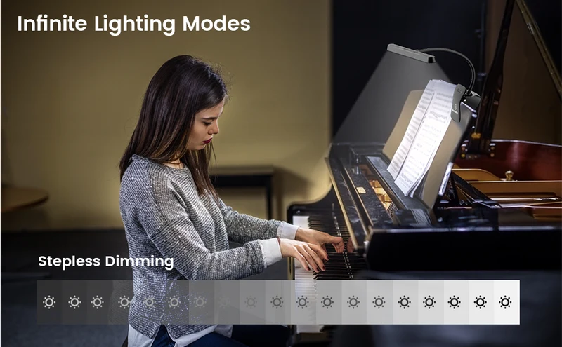 Glocusent Eye Caring Music Stand Light