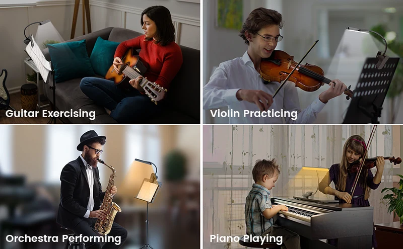 Glocusent Eye Caring Music Stand Light