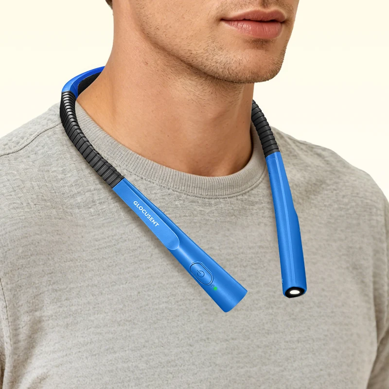 Glocusent Upgraded Rechargeable LED Neck Reading Light