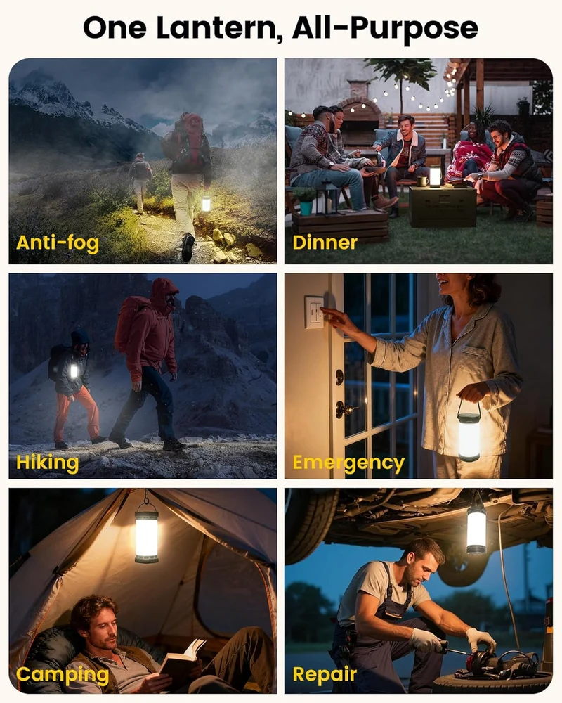 Glocusent 135 LED Ultra Bright Survival Camping Lantern & Emergency Light