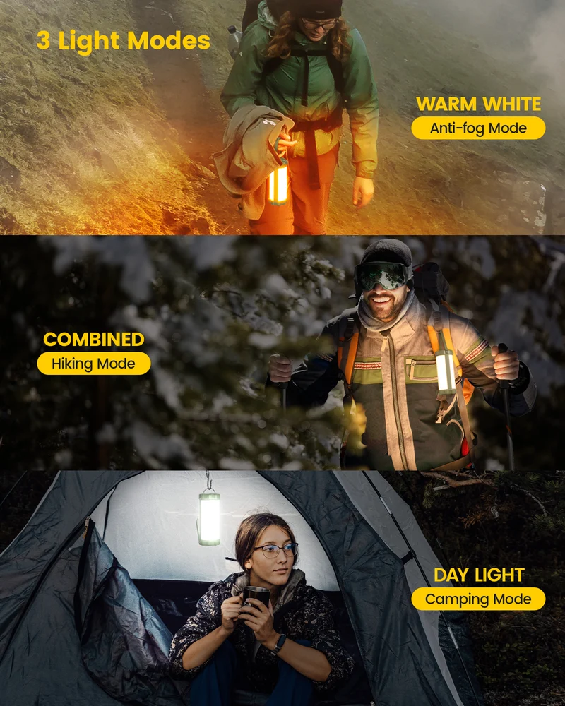Glocusent 106 LED Tactical Survival Camping Lantern & Emergency Light