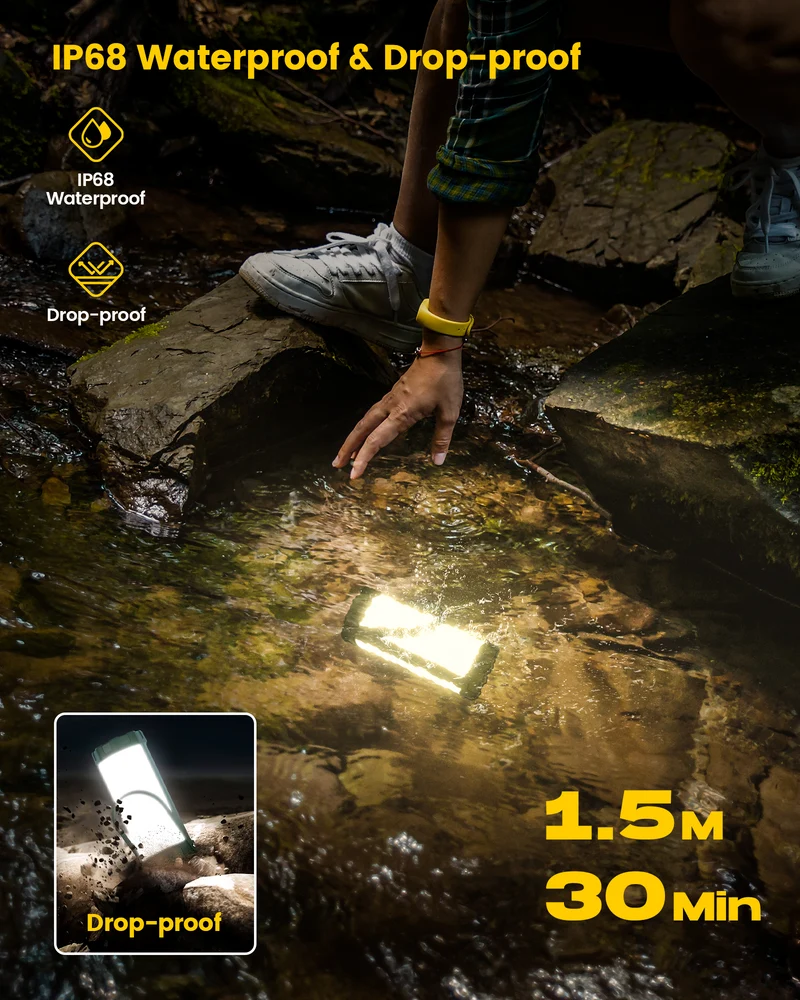 Glocusent 106 LED Tactical Survival Camping Lantern & Emergency Light