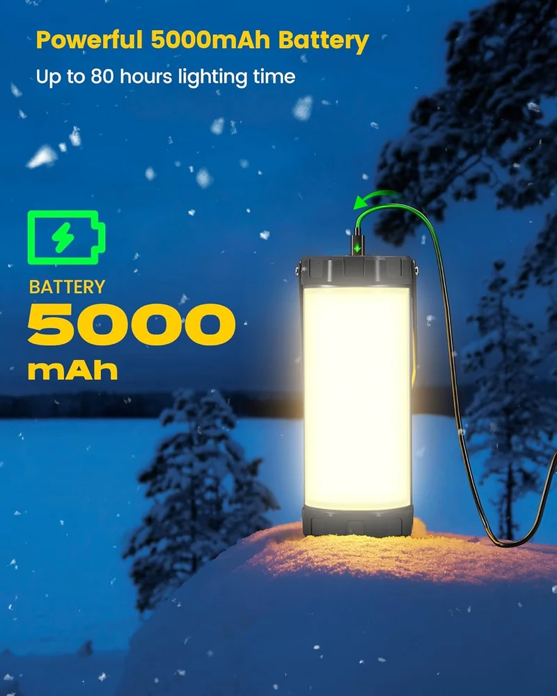 Glocusent 106 LED Tactical Survival Camping Lantern & Emergency Light