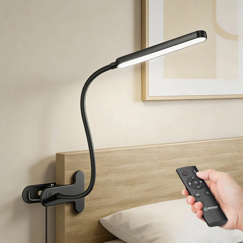 Glocusent 5W Multi-Purpose Clip On Light, 38 LEDs Bed Light U.S. Only