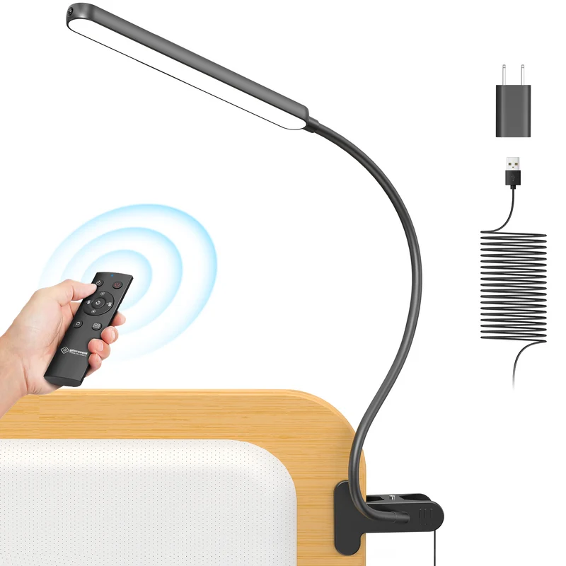 Glocusent 5W Multi-Purpose Clip On Light, 38 LEDs Bed Light U.S. Only