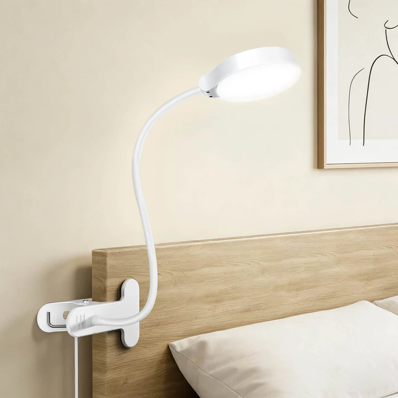 Glocusent 36 LED Clip-on Reading Light for Desk, Bed Headboard & Computer