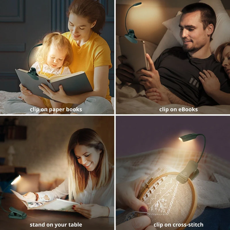 Glocusent Pocket-sized Clip-on Reading Light