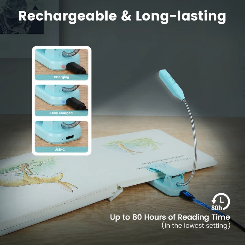 Glocusent Pocket-sized Clip-on Reading Light
