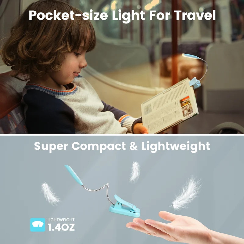 Glocusent Pocket-sized Clip-on Reading Light