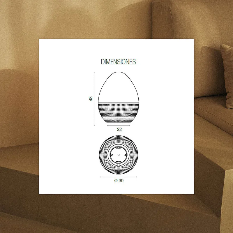 LAMPE EN FORME D'ŒUF OVO