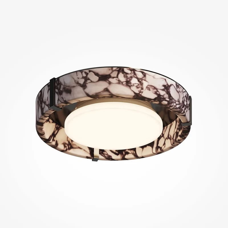 Lustre métal noir Ø40cm moderne
