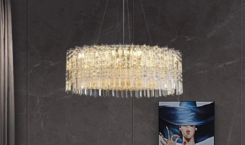 Lustre Dimmable Design Italien en Verre