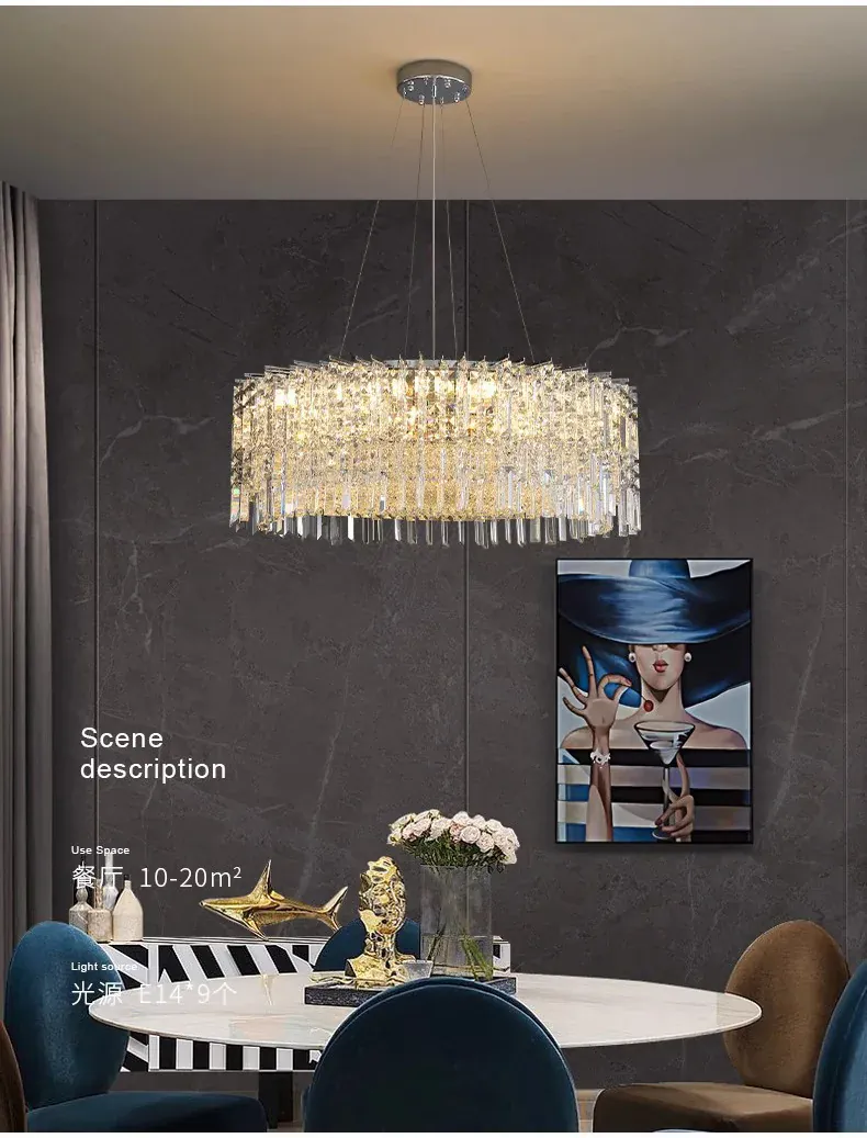 Lustre Dimmable Design Italien en Verre