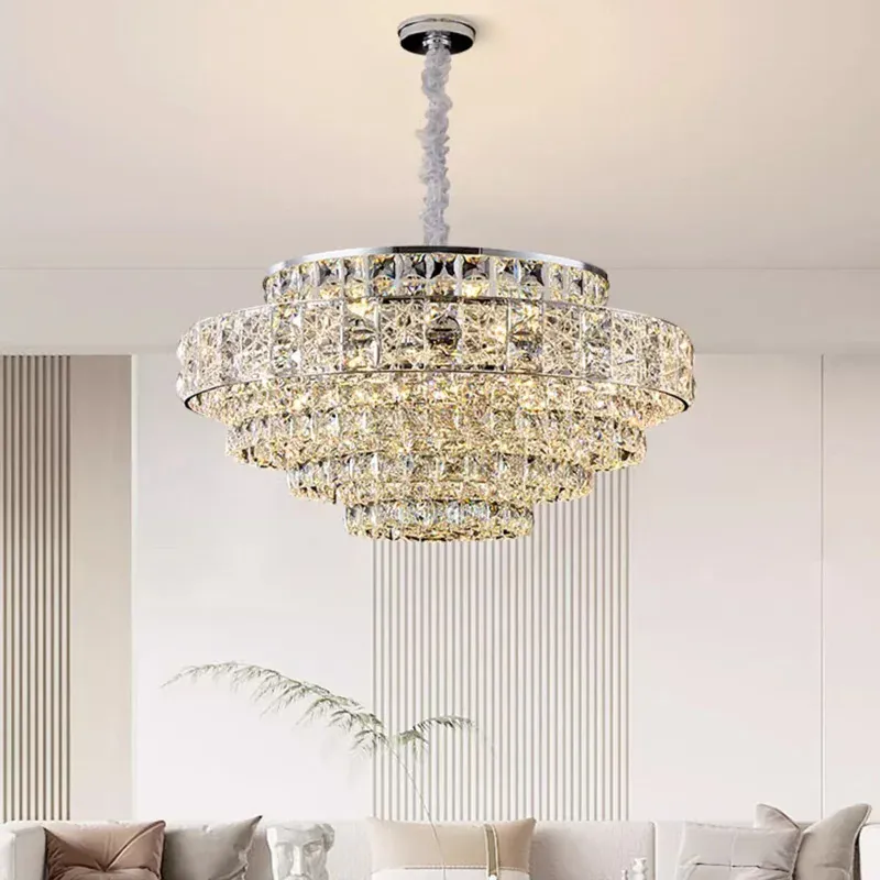 Lustre De Salon Luxe en Verre