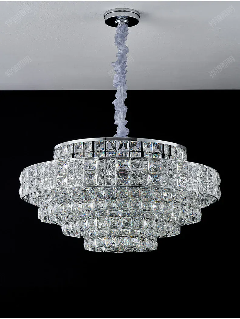 Lustre De Salon Luxe en Verre