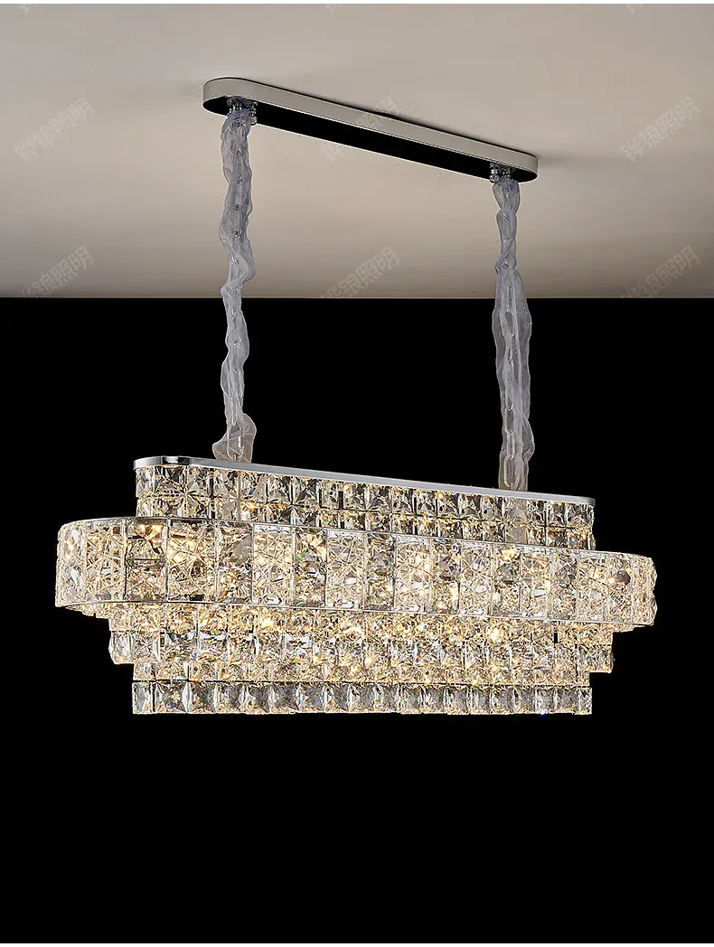 Lustre De Salon Luxe en Verre