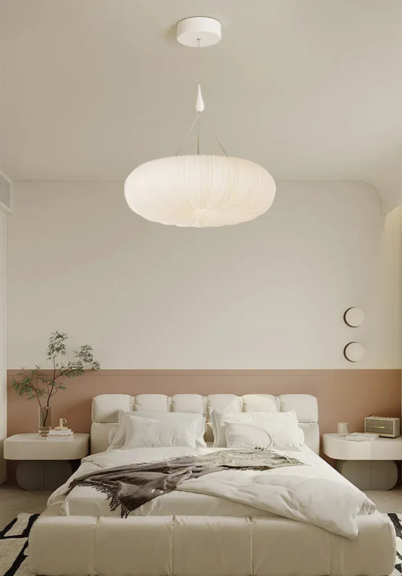Suspension LED Blanche en Acrylique pour Chambre