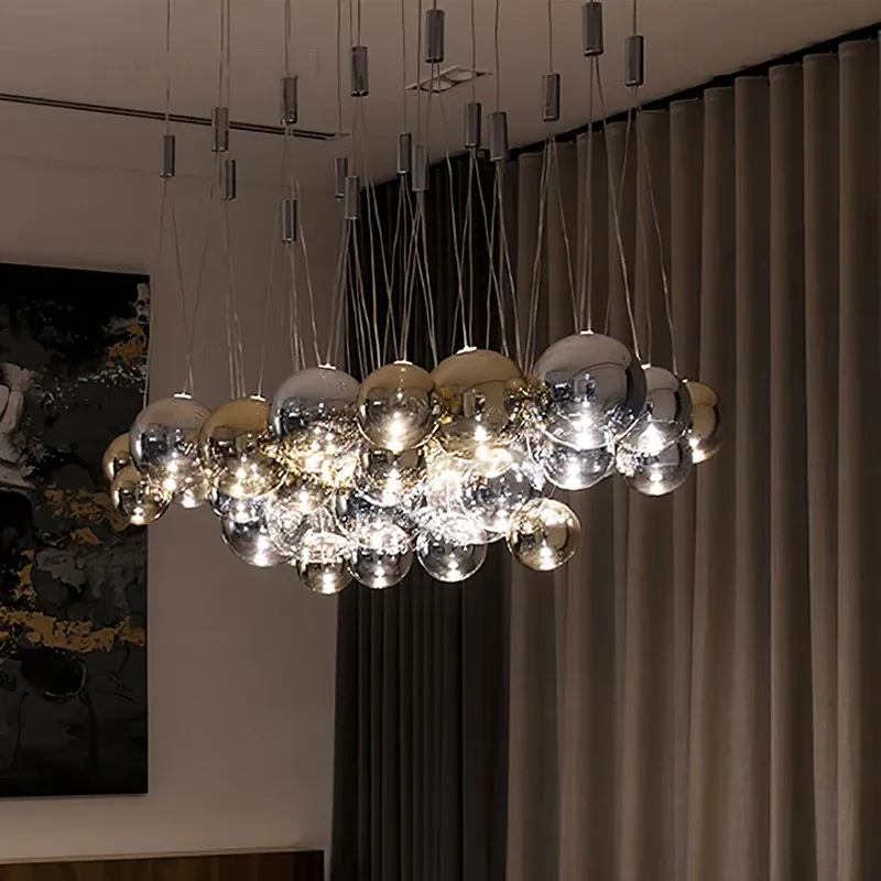 Lustre Ballons en Verre