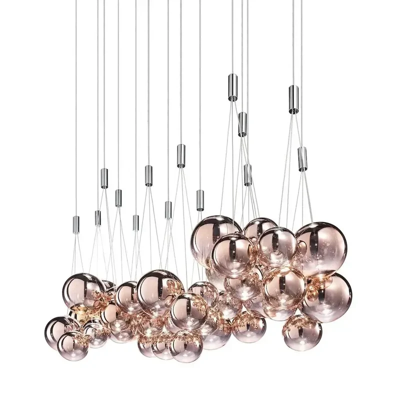 Lustre Ballons en Verre