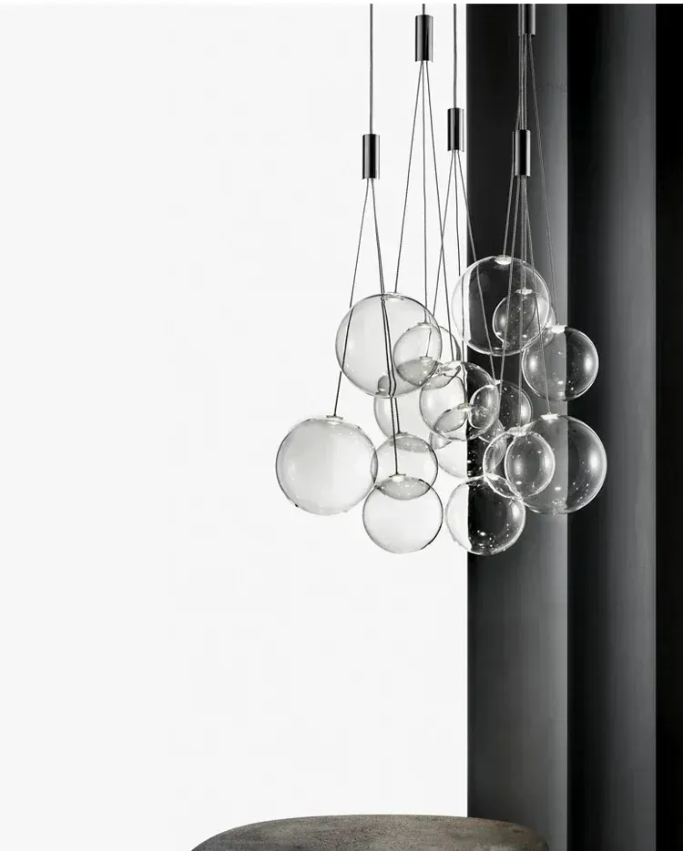 Lustre Ballons en Verre