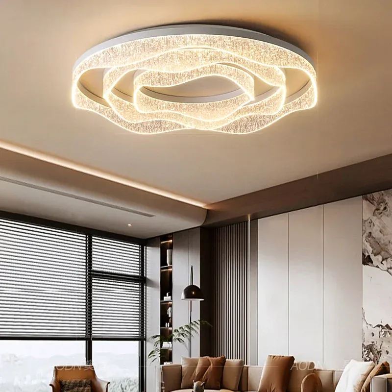 Plafonnier Dimmable Design Noir en Verre