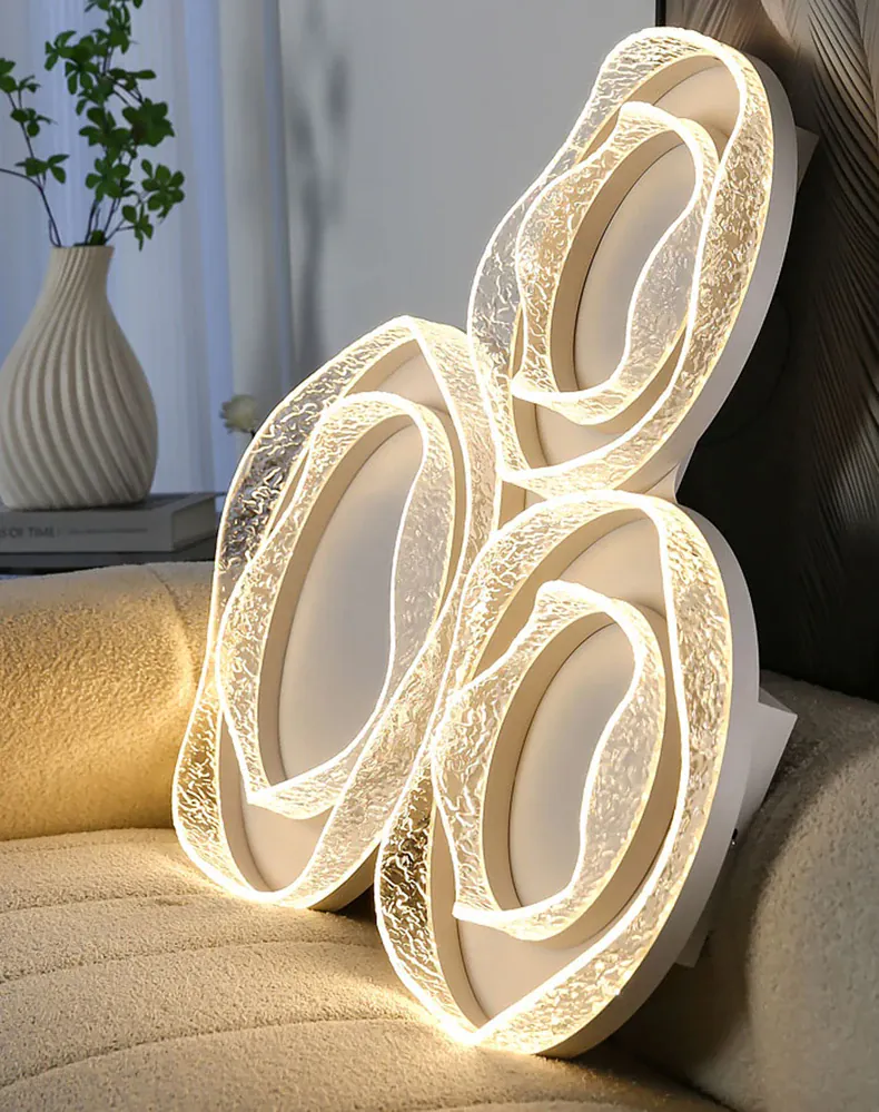 Plafonnier Dimmable Design Noir en Verre