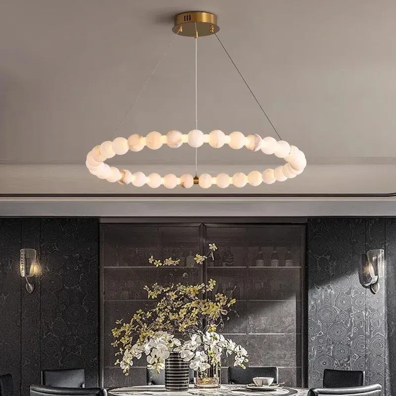 Lustre Blanc Rond Salle A Manger