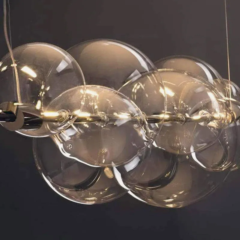 Lustre de Bar Bulles de Verre