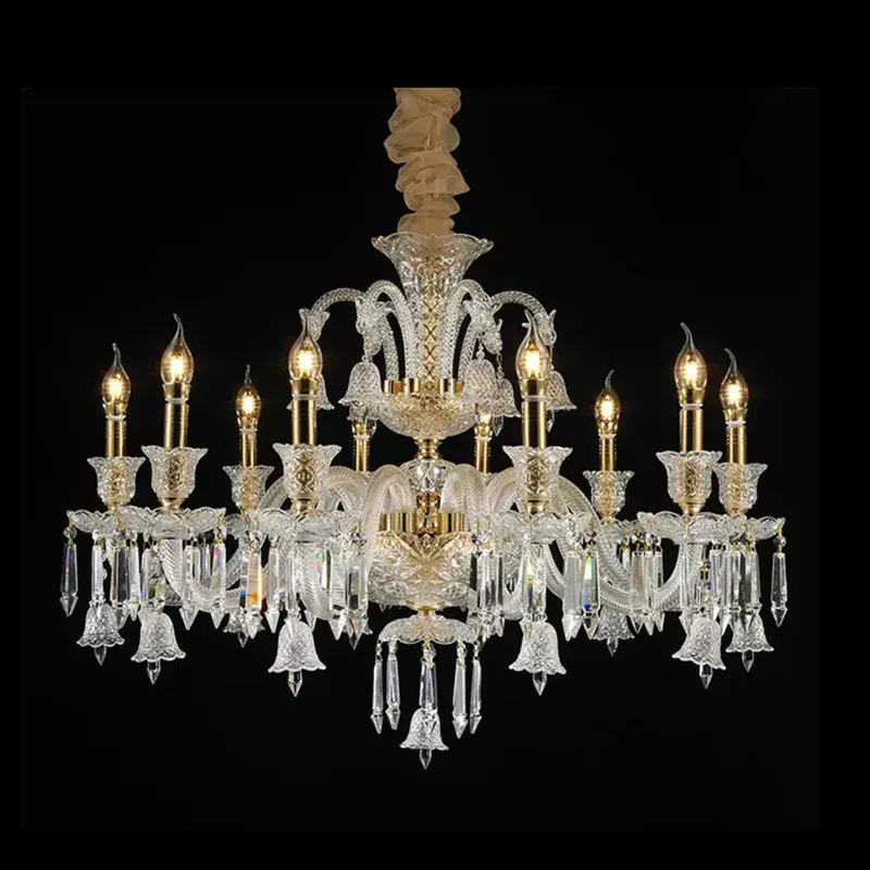 Lustre Ancien Vintage Luxe avec Abat Jours