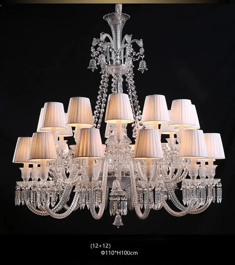 Grand Lustre Luxe Art Déco En Cristal