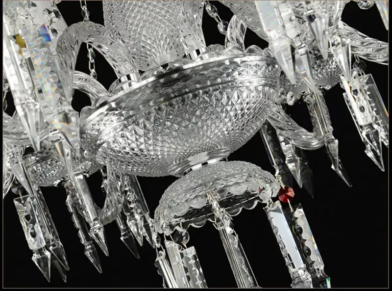 Grand Lustre Luxe Art Déco En Cristal