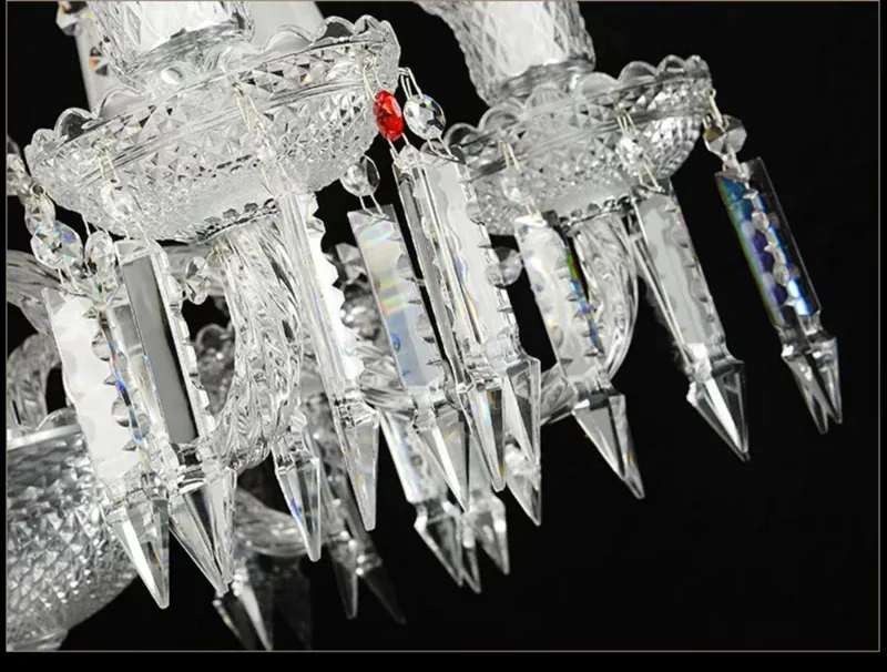 Grand Lustre Luxe Art Déco En Cristal