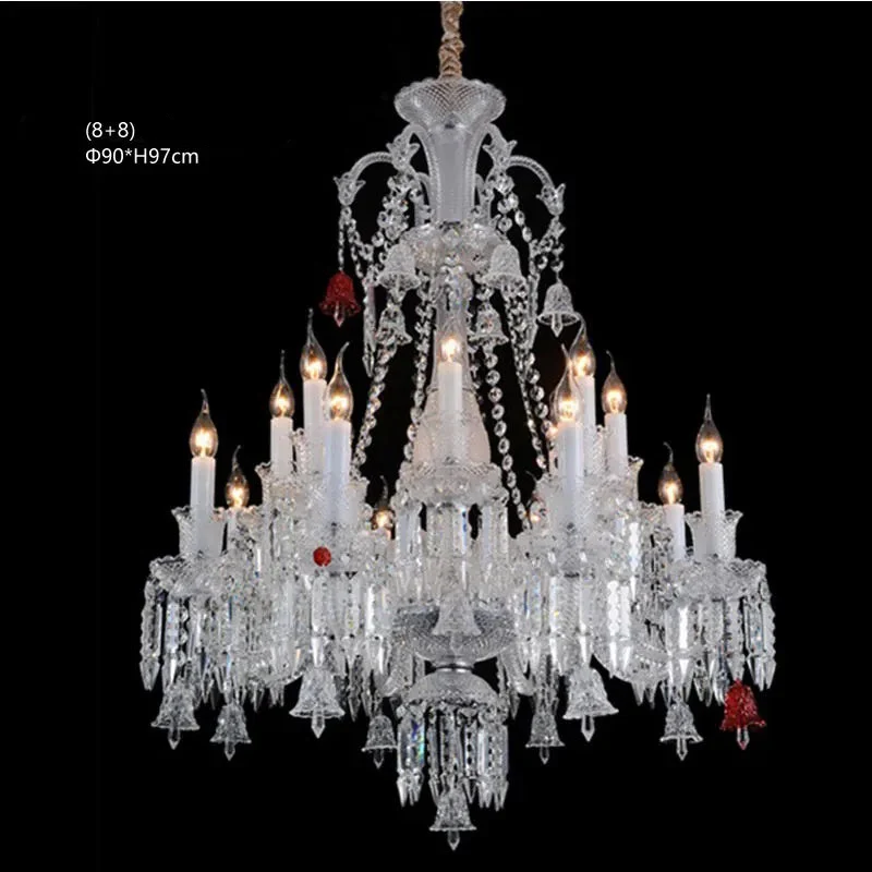 Grand Lustre Luxe Art Déco En Cristal