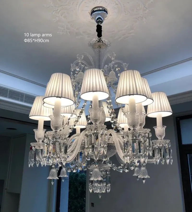 Grand Lustre Luxe Art Déco En Cristal
