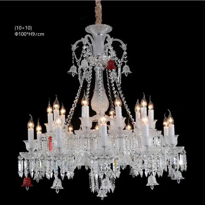 Grand Lustre Luxe Art Déco En Cristal