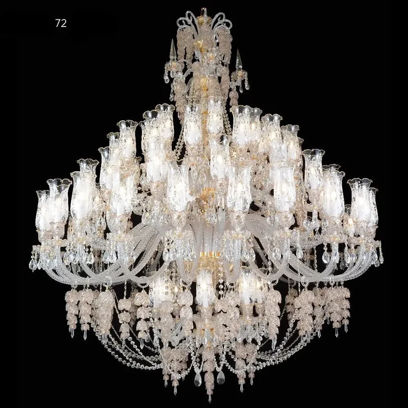 Lustre Luxueux en Cristal pour Chateau