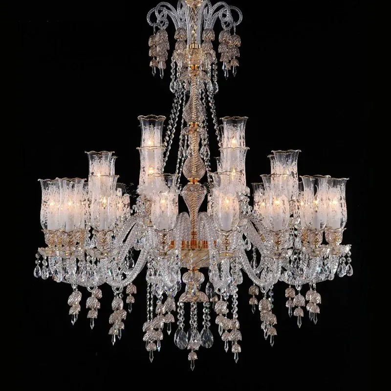 Lustre Luxueux en Cristal pour Chateau