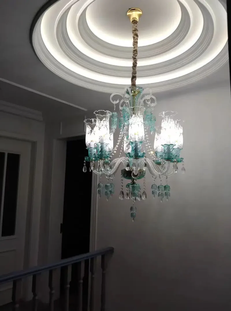 Lustre Luxueux en Cristal pour Chateau
