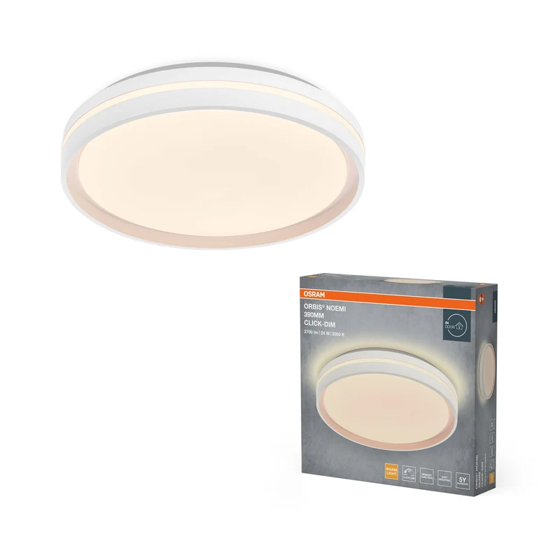 OSRAM Orbis Noemi 390 mm 24W 830 Dimmable Click Blanc