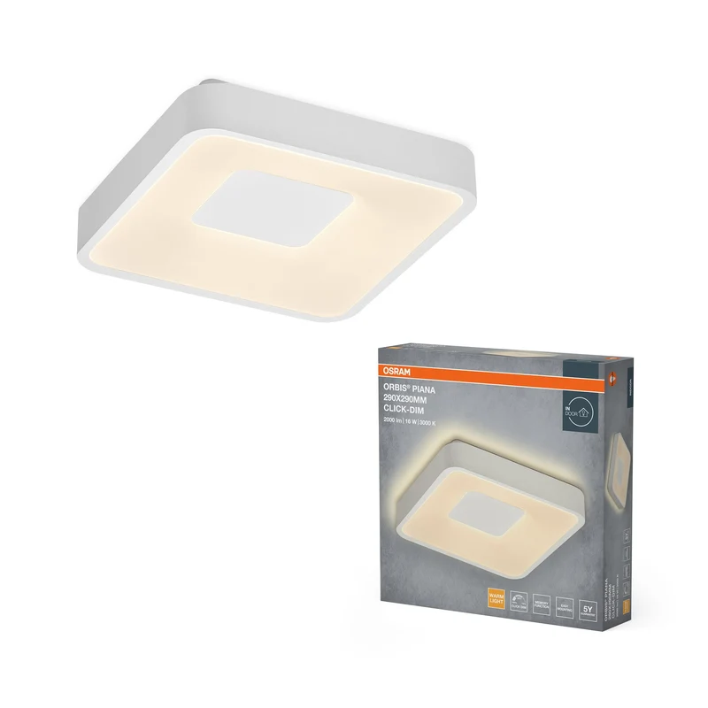 OSRAM Orbis Piana 290x290 mm 16W 830 Dimmable Click Blanc