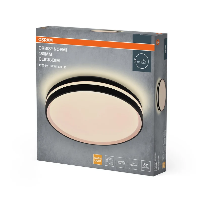 OSRAM Orbis Noemi 480 mm 36W 830 Dimmable Click Noir