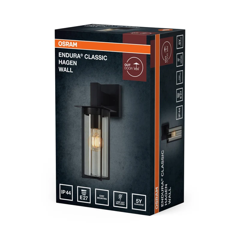 OSRAM ENDURA® Classic Hagen Applique murale extérieure E27 IP44 Gris foncé