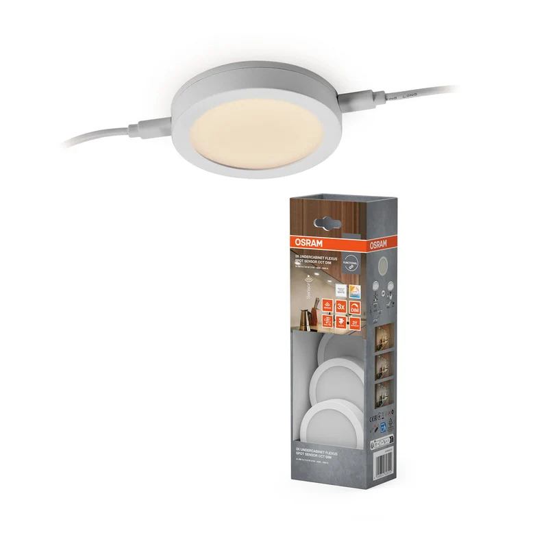 OSRAM Luminaire sous meuble Flexus Spot 9,8W CCT dimmable Blanc
